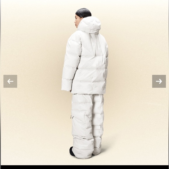 NWT NIB Rains Harbin Puffer - Powder (White) - XS - Picture 4 of 5